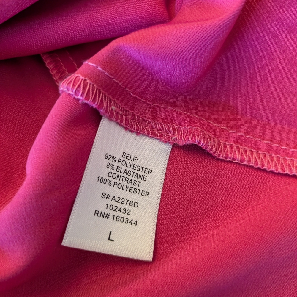 Isalis Pink Orange Slip Dress Size L - Picture 7 of 7